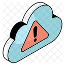 Cloud Warning Cloud Attention Cloud Alert Icon