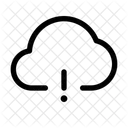 Cloud Warning Error In Cloud Error In Online Data Icon
