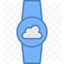 Wrist Watch Cloud Network Cloud Services Icon