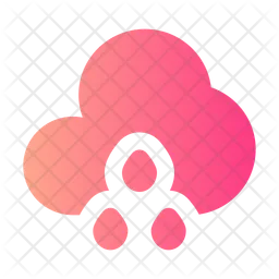 Cloud Waterdrops  Icon