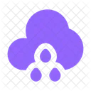 Cloud Waterdrops Icon