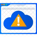 Cloud Web Error Cloud Server Error Network Error Icon