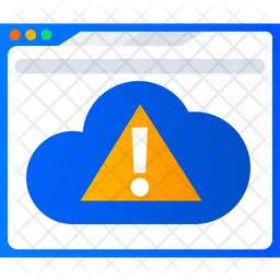 Cloud Web Error  Icon