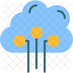 Cloud Web Hosting  Icon