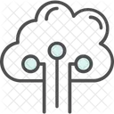 Cloud Web Hosting  Icon