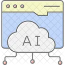 Cloud Web Ai Icon