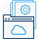 Cloud Web Page Management  Icon
