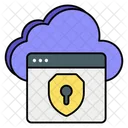Cloud Web Security Cloud Network Security Cloud Website Security Icon