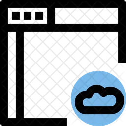 Cloud Webpage  Icon