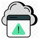 Cloud Webpage Error  Icon