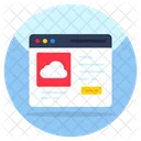 Cloud Website  Symbol