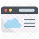 Cloud Website  Icon