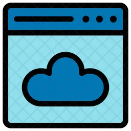 Cloud website page  Icon