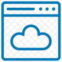Cloud website page  Icon