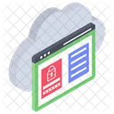 Cloud Website Security  Icon