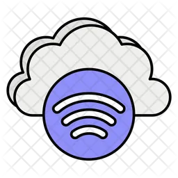 Cloud Wifi  Icon