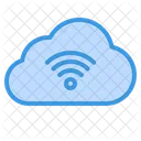 Donnees Cloud Wifi Stockage De Donnees En Ligne Icône