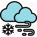 Cloud Wind Wind Snowflake Icon
