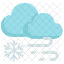 Cloud Wind Snowflake Icon