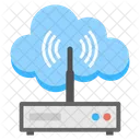 Cloud Wireless Router Icon