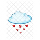 Cloud with heart  Icon