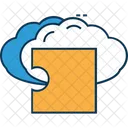 Cloud With Jigsaw  Icon