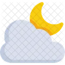Cloud with Moon  Icon