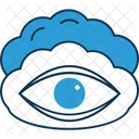 Cloud With Retina Cloud Eye Cloud Icon