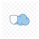 Cloud With Shield Icon