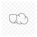 Cloud With Shield Icon
