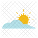 Cloud Sun Climate Icon