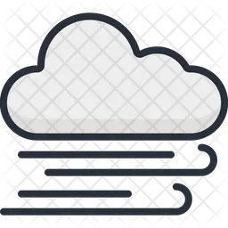 Cloud with wind  Icon