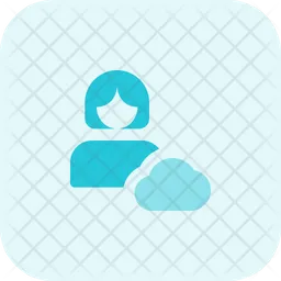 Cloud Woman User  Icon