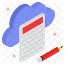 Cloud Information Online Icon