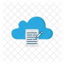 Cloud Writing  Icon