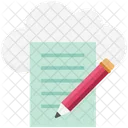 Cloud Writing Cloud Computing Cloud Article Icon