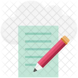 Cloud Writing  Icon