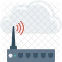 Cloudcomputing Internetdevice Wifimodem Icon
