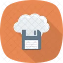 Cloudcomputing Cloudfloppy Datastorage Icon