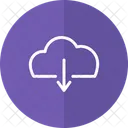 Cloude Arrow Down Shapes Design Icon