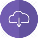 Cloude Seta Para Baixo Formas Design Icon