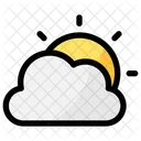 Cloudy Moon Wind Icon