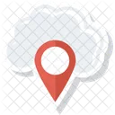 Navigazione Nel Cloud Mappatura GPS Online Icon