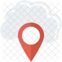 Navigazione Nel Cloud Mappatura GPS Online Icon