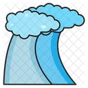 Clouds Mountains Nature Icon
