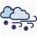 Clouds Wind Snow Icon