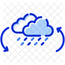 Clouds Rain Recycle Icon
