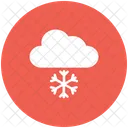 Clouds Snow Falling Icon