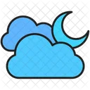 Clouds-and-moon  Icon