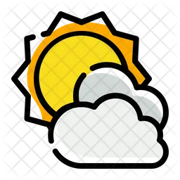 Clouds and sun  Icon